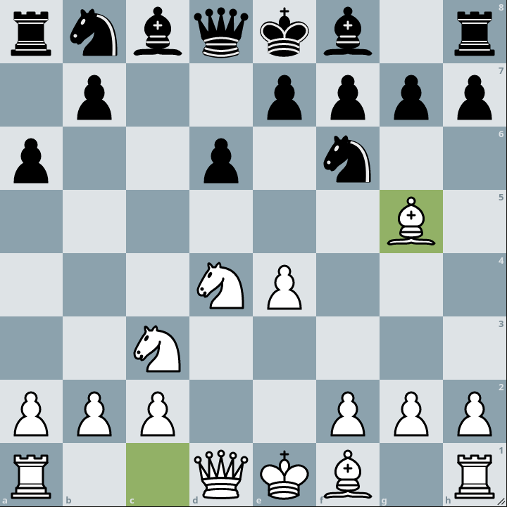 Sicilian Defence. Najdorf Variation, 6.Bg5