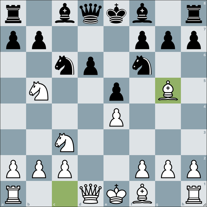 Sicilian Defence. Sveshnikov Variation. 7.Bg5